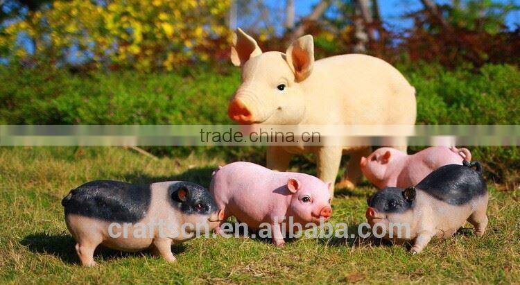 resin decorative pig