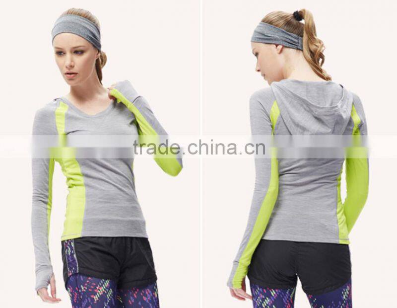Hot sell quick dry low price girl spring running wear