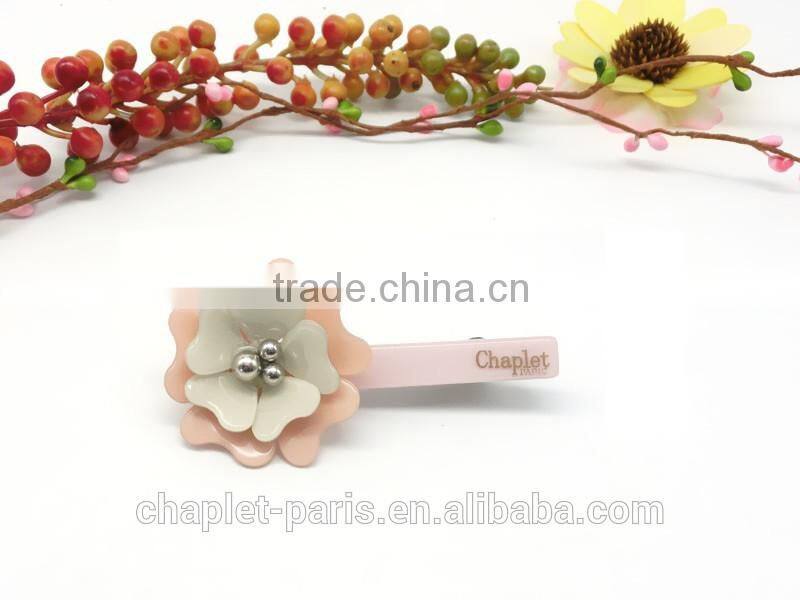 women high-grade flowers with rhinestone hair accessories of hairgrip