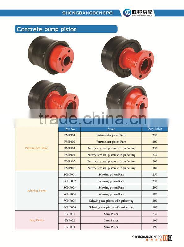 CE&ISO approved Galvanized 5 inch zoomlion 260 concrete pump piston