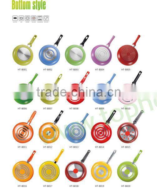 Forged 5pcs ceramic coated frypan set