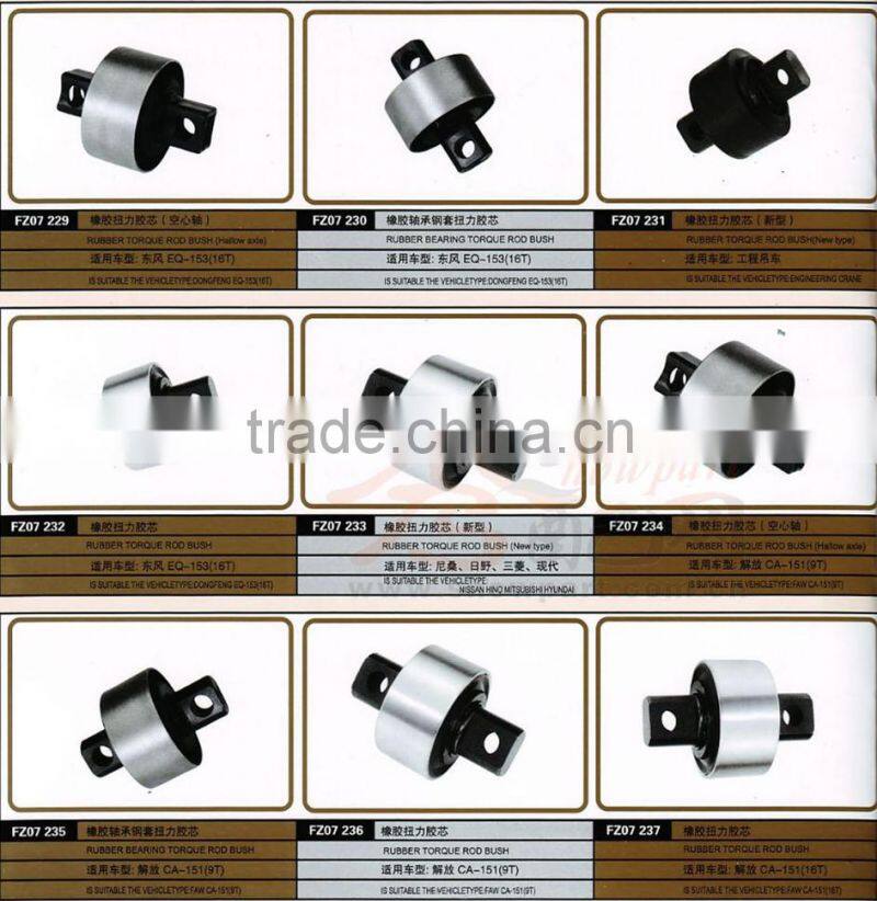 total core spare parts sinotruk heavy truck parts brace rod bushing automotive rubber parts