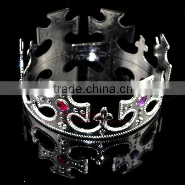 Gold Glitter plastic Tiara Hair Headband Princess Crown Women Girl Gift