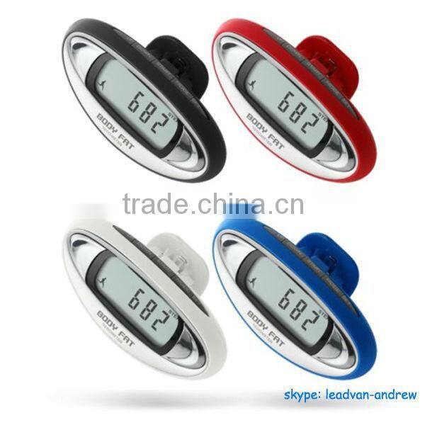 Flex Belt Clip Digital Step Count Body Fat Pedometer