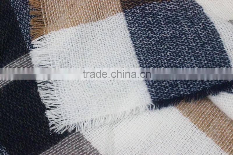 oversize tartan blanket plaid fabric wholesale scarf