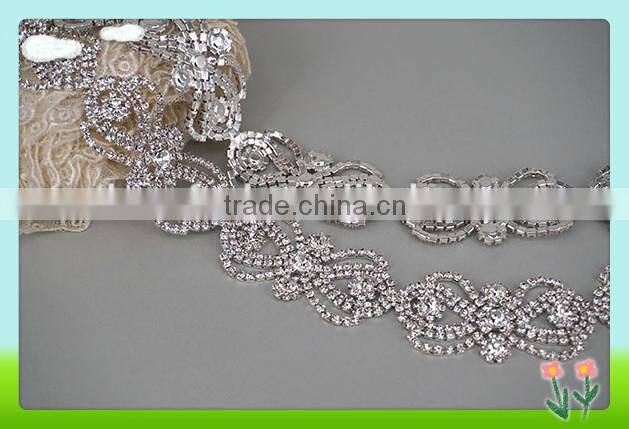 Cheerfeel bling bling decorative rhinestone bridal trimmings chain
