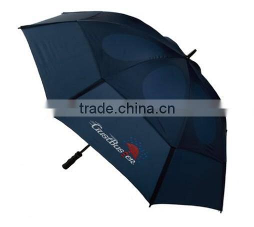 Navy blue 30 inch clubs brand OEM fiberglass manual golf umbrella