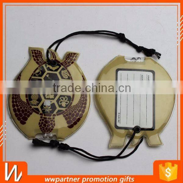 PVC Luggage Tag with Led Flash Light