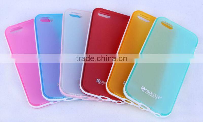 dual color protective pc bumper case for iphone 5