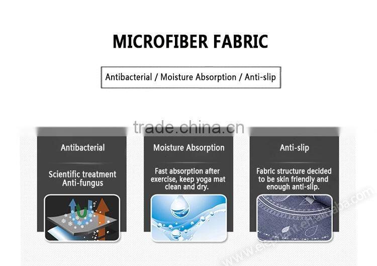 Made in recycled material printing fast drying microfiber antimicrobial yoga towel