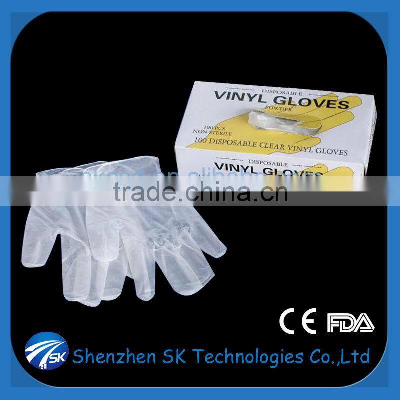 powder free vinyl exam glove