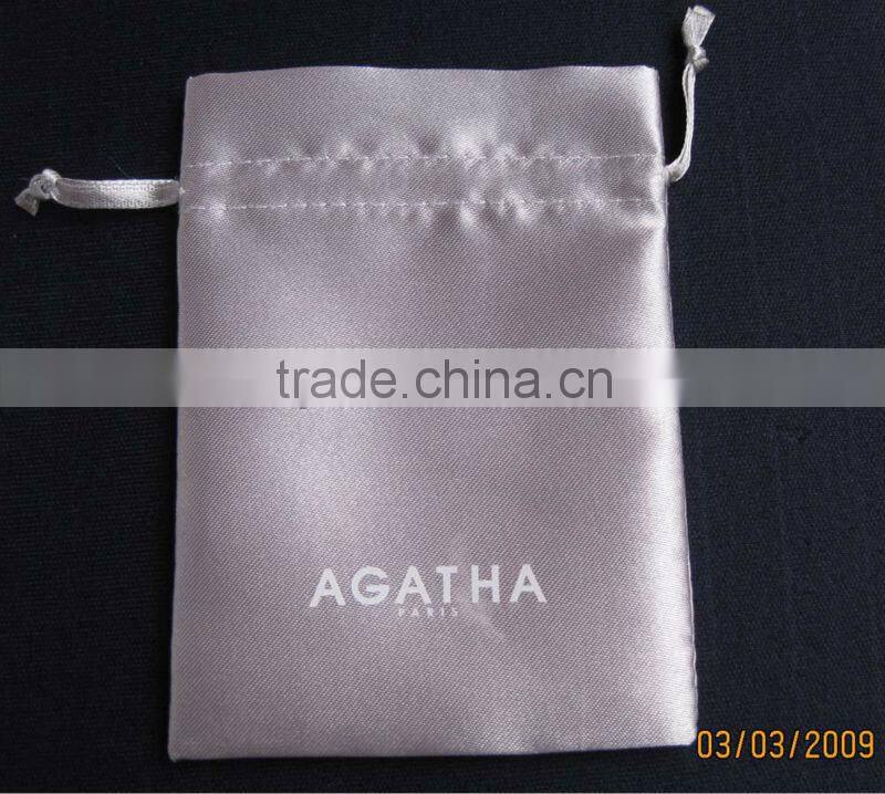 small satin jewelry drawstring pouch bags