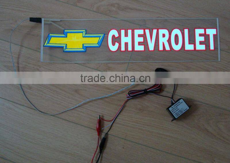 400mmX100mm EL flash car sticker,EL flashing sticker,equalizer el car sticker