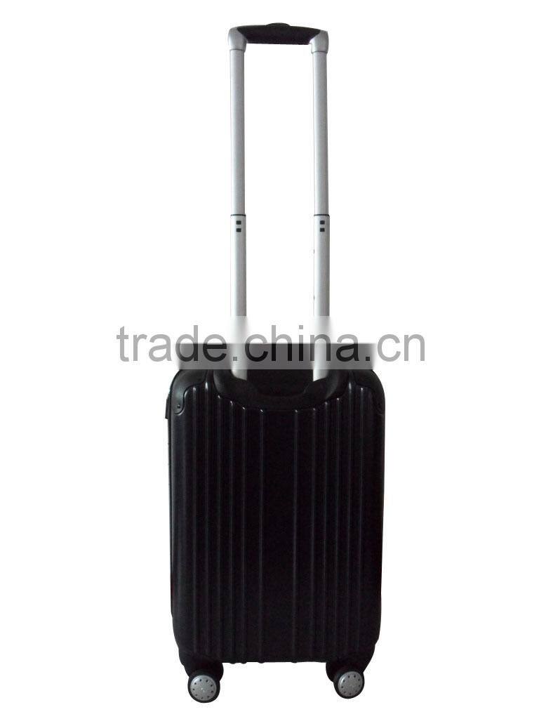 2014New style pure PC luggage 20 inch trolley, black carry case