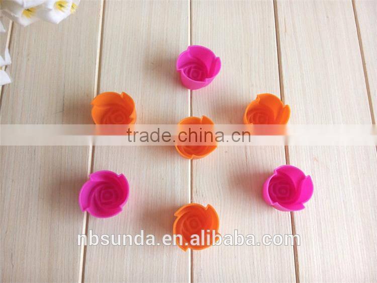 2015 hot sale factory wholesale food grade rose shaped DIY jelly mould