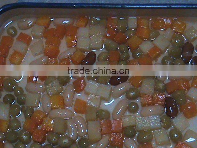 Canned Mixed Vegetables with Carrot and Green Peas