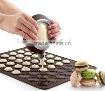 Silicone macaron cake decorating molds set