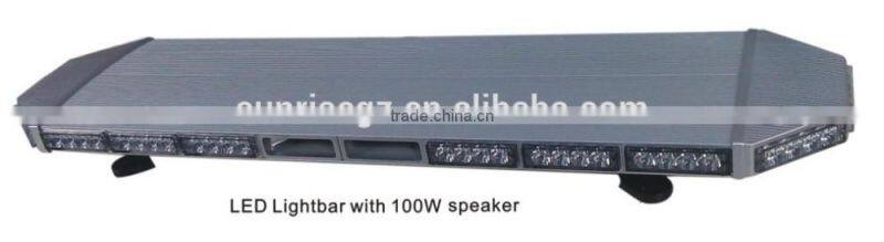 1.2M LED Longer Size warning light bar, 47 Inch Thinnest LED warning light bar with 100W Siren(SR-LWL-150S-Siren) TIR LEDs