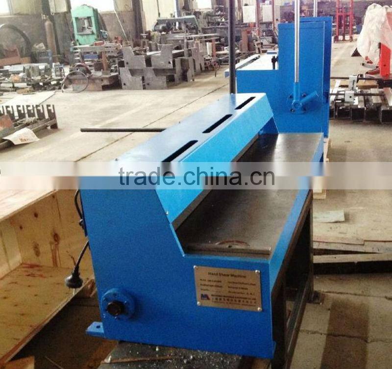 Q01-1.5X1500 manual aluminum sheet cutting shears machine