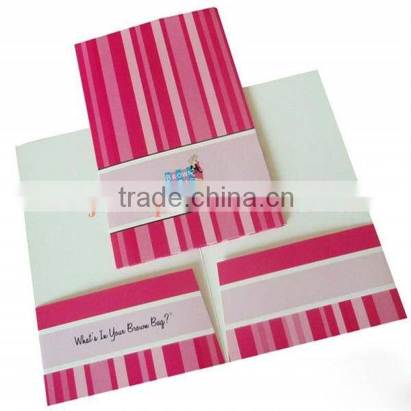 travelers note kraft folder