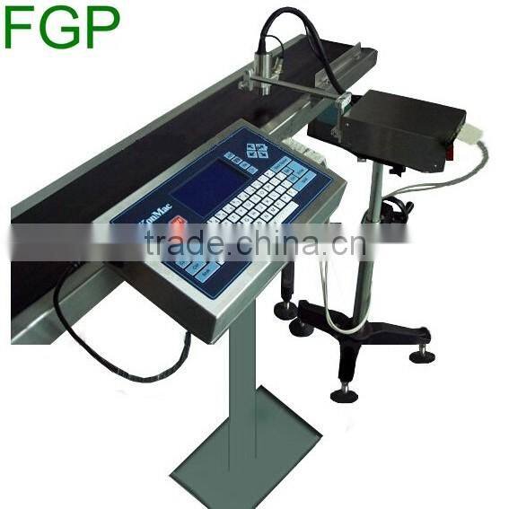 Automatic hot ink roll coder with conveyor belt