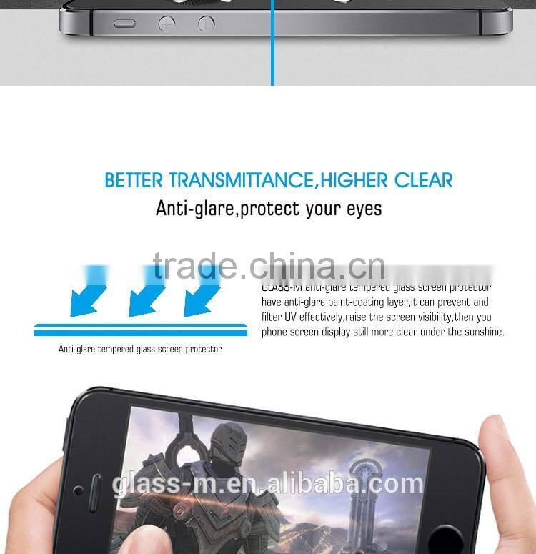 GLASS-M Anti Glare Tempered Glass for iPhone SE