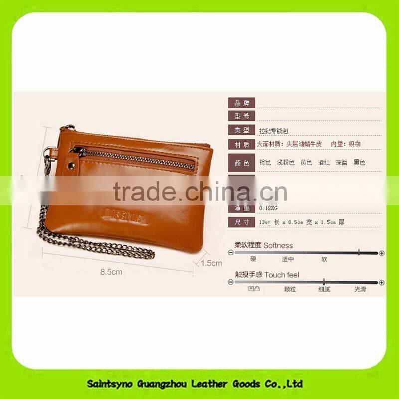 16123 High quality handmade real Leather coin purse