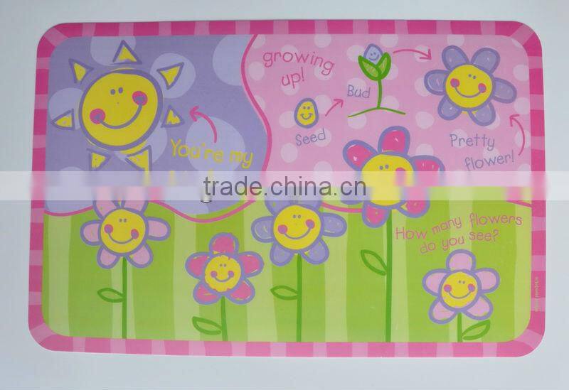 Customized red pp placemat, pp table mat plastic pp desk pad
