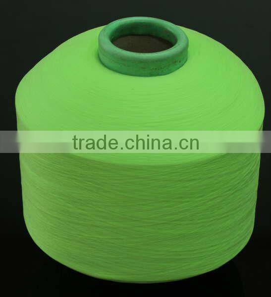 dope dying polyester spandex covered yarn for knitting