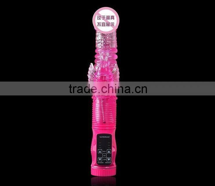 Automatic stretch sex electric vibrators butterfly rotation Magbeads vibrating rubber penis adult sex toys dildo vibrater