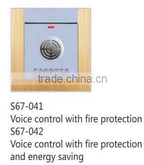 Electrical switch Voice control with fire protection and energy saving for home hotel