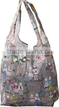 210D suprior quality polyester recycle foldable shopping bag
