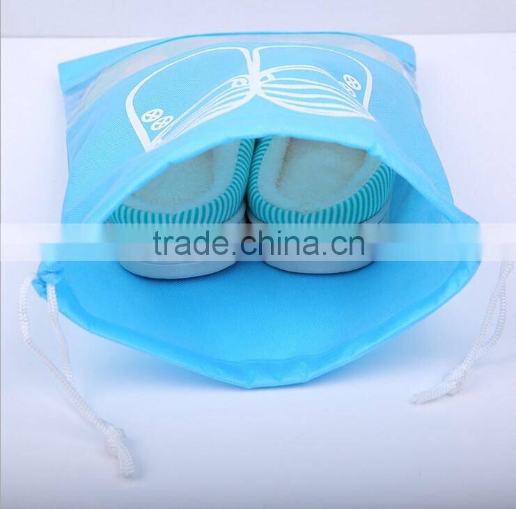 Portable Travel Dust Drawstring Dress Shoes Nonwoven Storage Bag