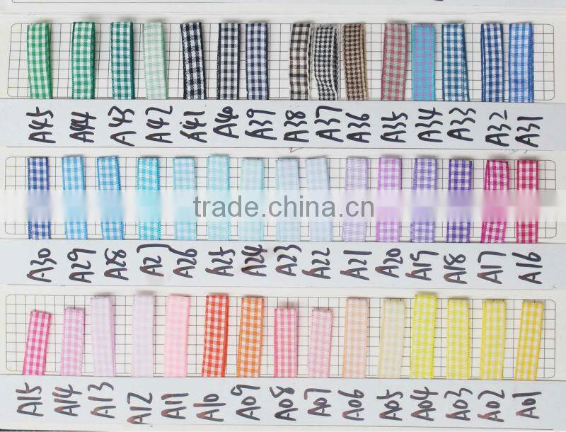 2014 wholesale colorful plaid ribbon bows used on puppy bears
