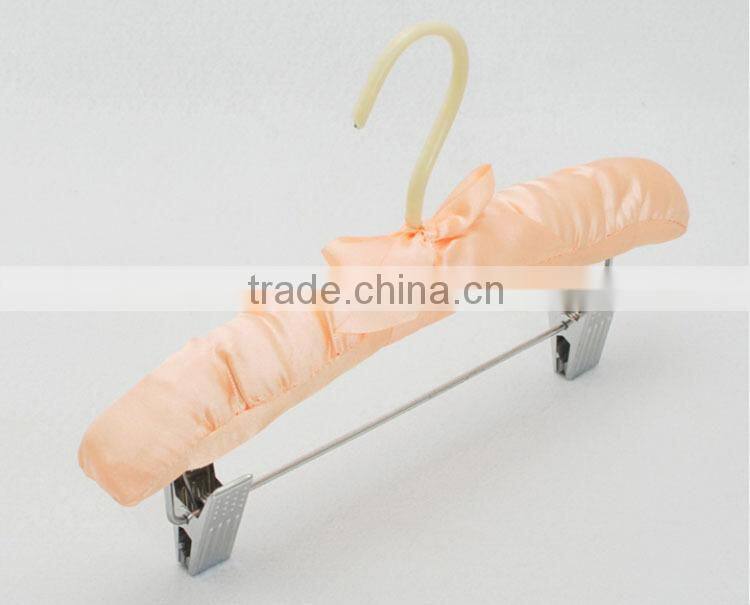 Candy Color Satin Padded Pants/Skirt Hanger with Clips for Children