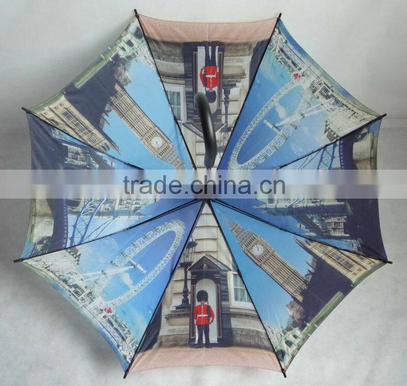 2016 new design london print umbrella, custom london printing umbrella