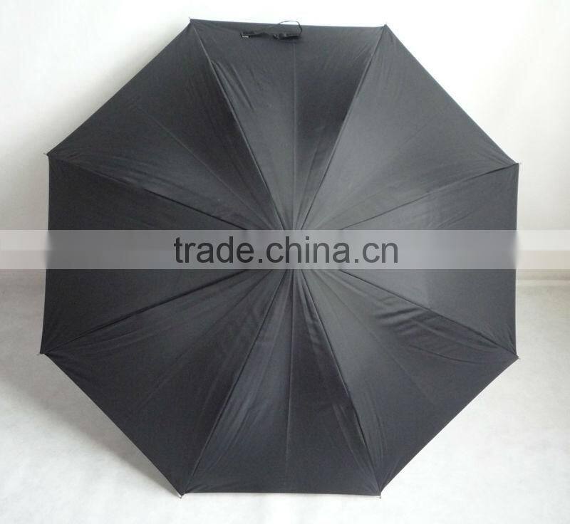 Wholesle black straight rain umbrella for sale