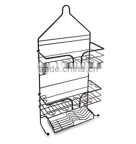 high quality bathroom hanging 3 tiers Shower Caddy and corner pole caddy