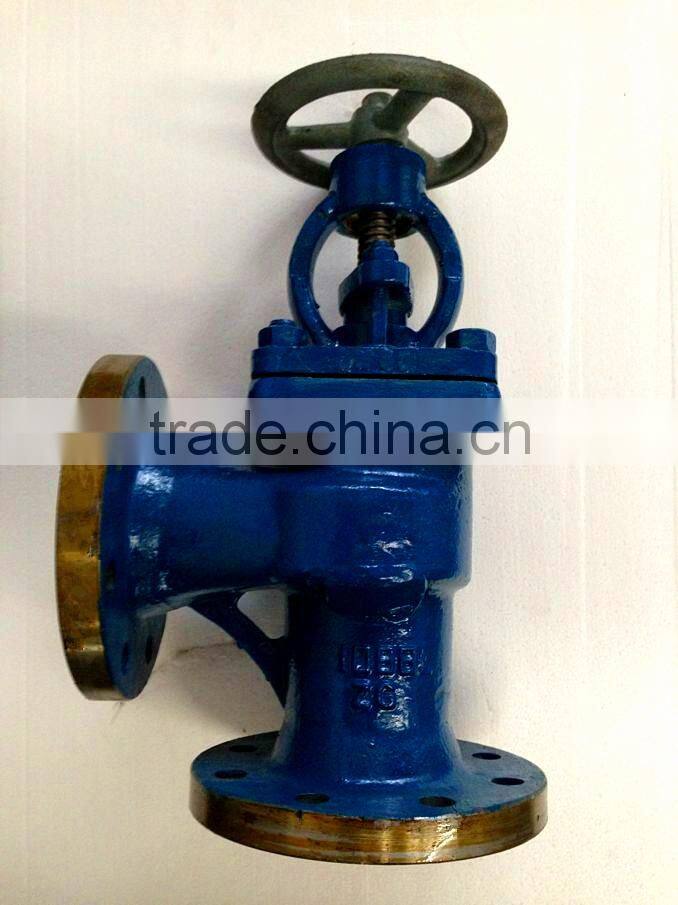 Marine Flanged cast iron angle stop check valves