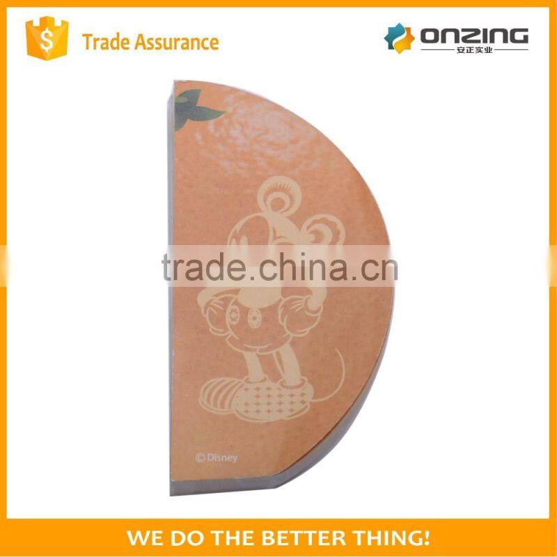 Onzing custom printing fruit shaped notepad memo pad