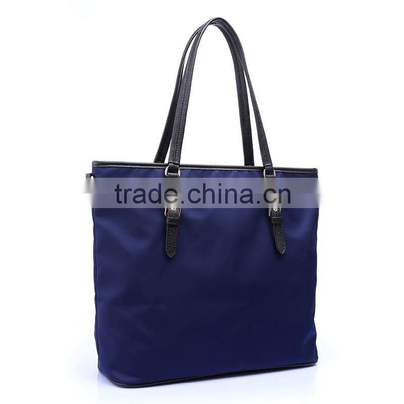 CC1049A-New arrival women fashion hot sale saffiano PU nylon shopper bags 2016