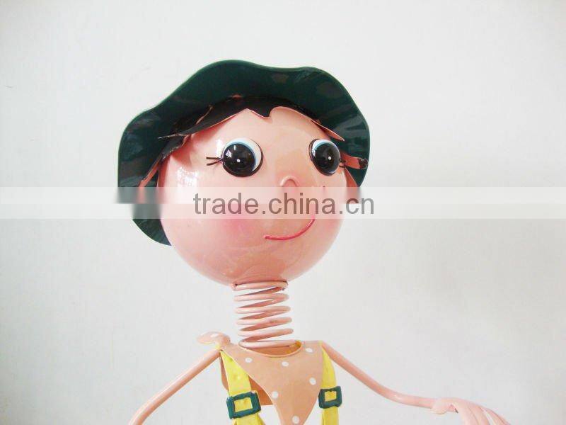 metal garden decor pot animal