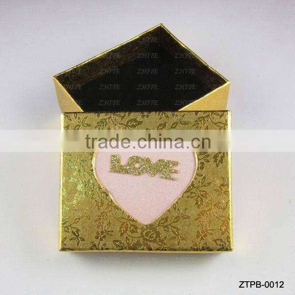 Silver Love Heart Jewlery Box For Gift Wholesale ZTPB-0013