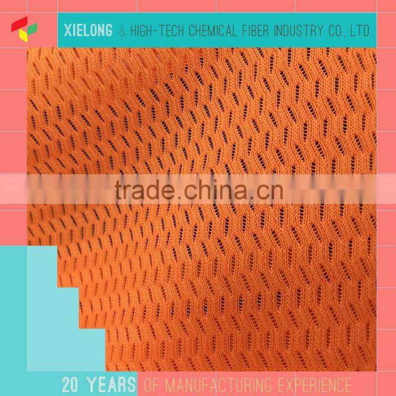 Polyester warp knit fabric 3D air flow transparent mesh fabric