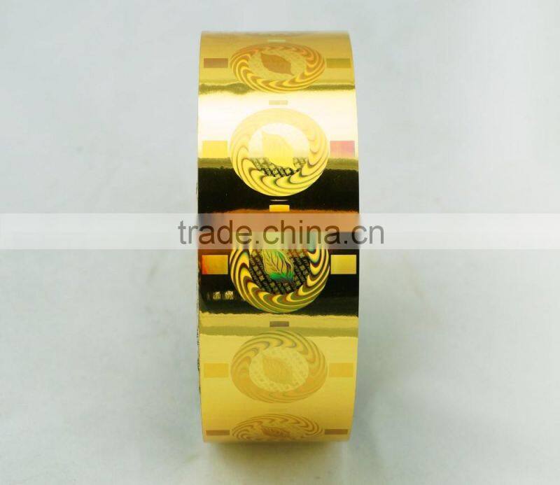 2016 new design Cheap custom Hologram hot stamping foil/label
