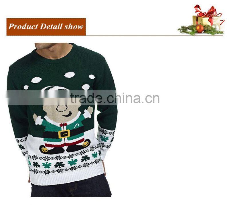 16FZCS44 Echo-friendly material christmas pullover christmas sweaters for men