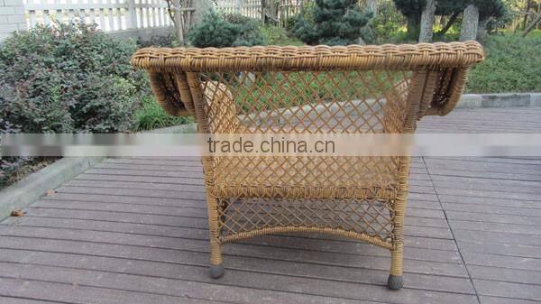 6Pcs Round Rattan Sofa Set Garden