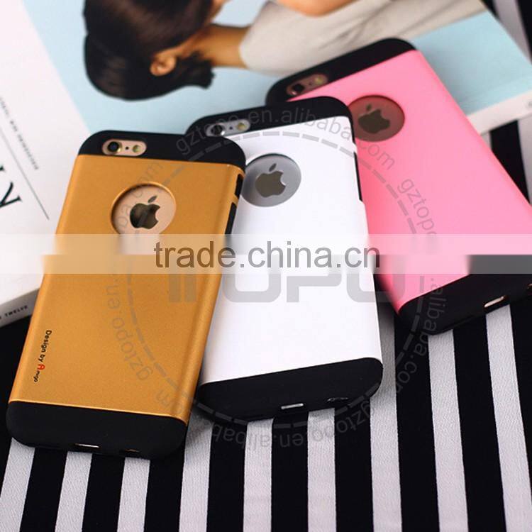 Creative 3D Camera Design Combo Hard PC Shell Dual Layers Mobile Phone Case Silicone TPU Phone Case for iphone 6 6s plus