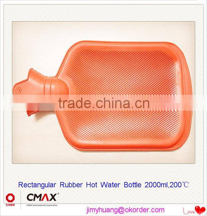 Hot Water Bottle Animal Plush Cover 2000ml Natural Rubber Medical Houseware /JH