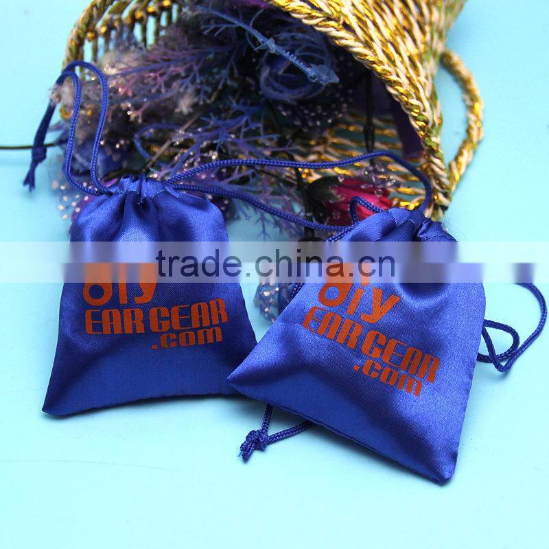 Durable promotional cheap premade satin pouch